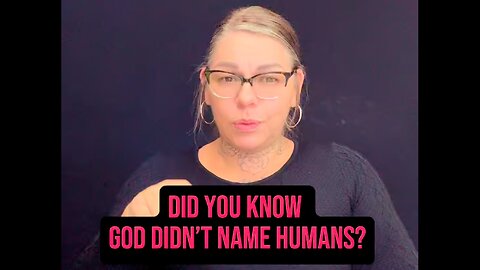 Did You Know God Didn’t Name Humans? 😅 #signlanguage #talk #asl #knowledge