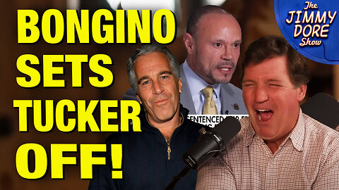 Tucker CAN’T HANDLE Dan Bongino Saying Epstein Killed Himself!