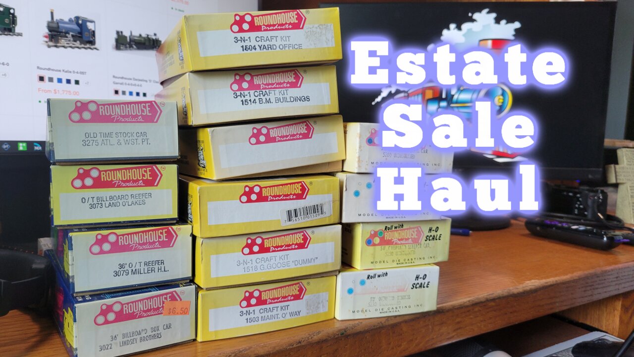 Amazing HO Model Railroad Haul At An Estate Sale Today