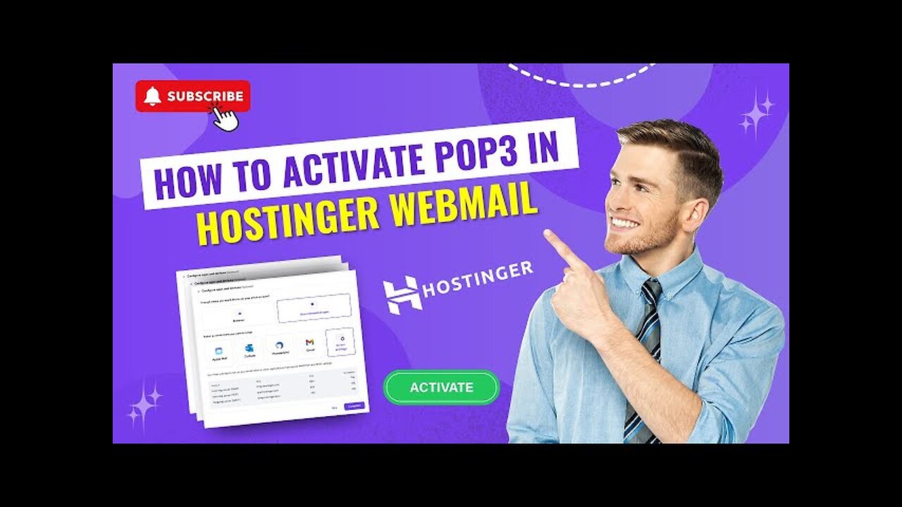 How to Activate POP3 in Hostinger Webmail?