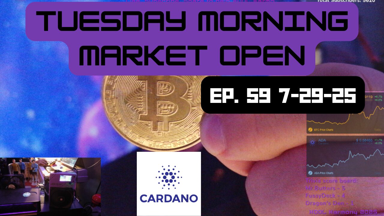 Tuesday morning market open - Ep 59 - 7.29.25
