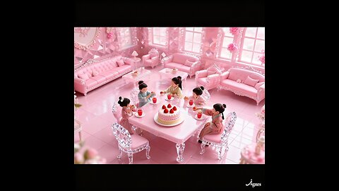 LEGO-Style Barbecue Feast in Ancient Chinese Pavilion
