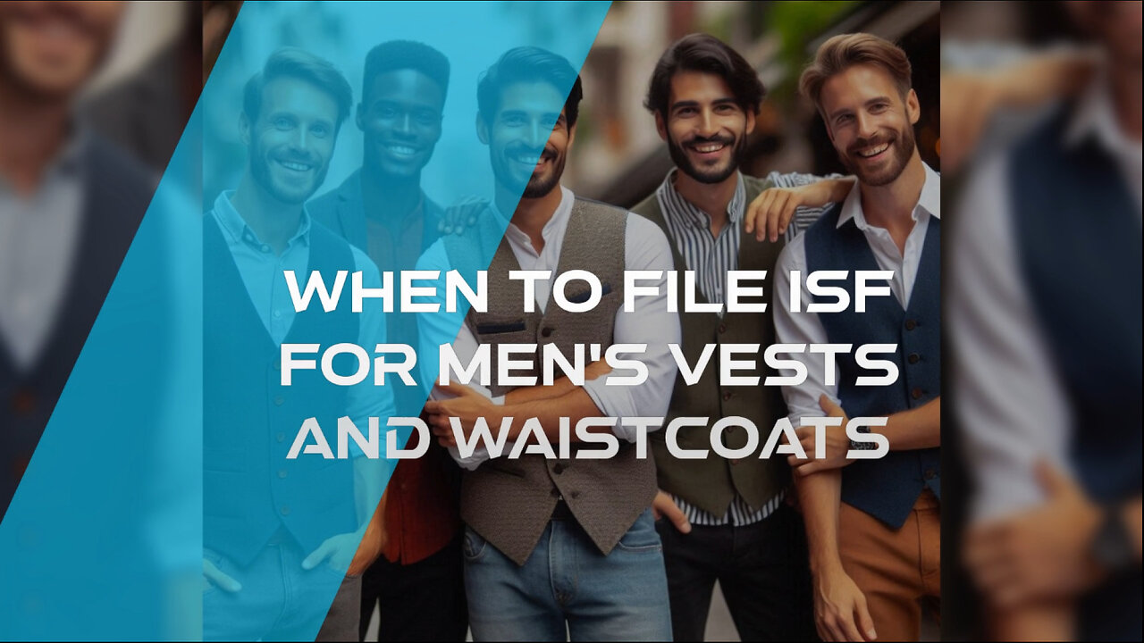 When To File ISF For Men's Vests And Waistcoats