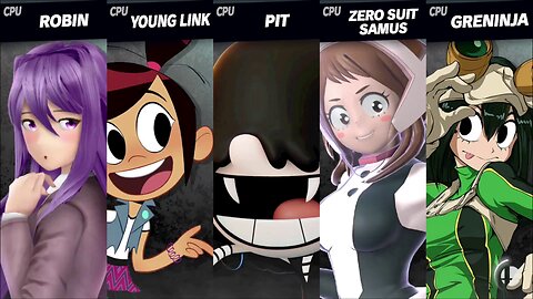 Yuri vs Molly Mcgee vs Lucy Loud vs Ochako Uraraka vs Tsuyu Asui [Angel David SSBU Member Request)