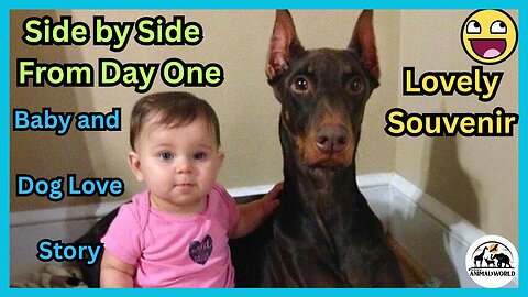 🐶 Side by Side From Day One – Baby and Dog Love Story 💞