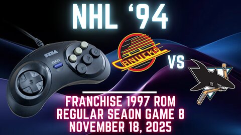 NHL '94 Franchise League (1997) - Sharks (Len) vs Canucks (Hokkeefan) {Genesis} - Game 8