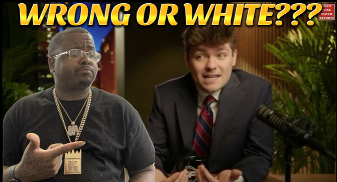 Nick Fuentes says this about living around black people is he wrong???