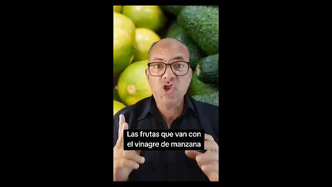 Dos frutas que van con el vinagre de manzana