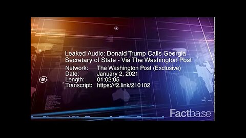 President Trump Phone Call with Georgia Secretary of State Brad Raffensperger