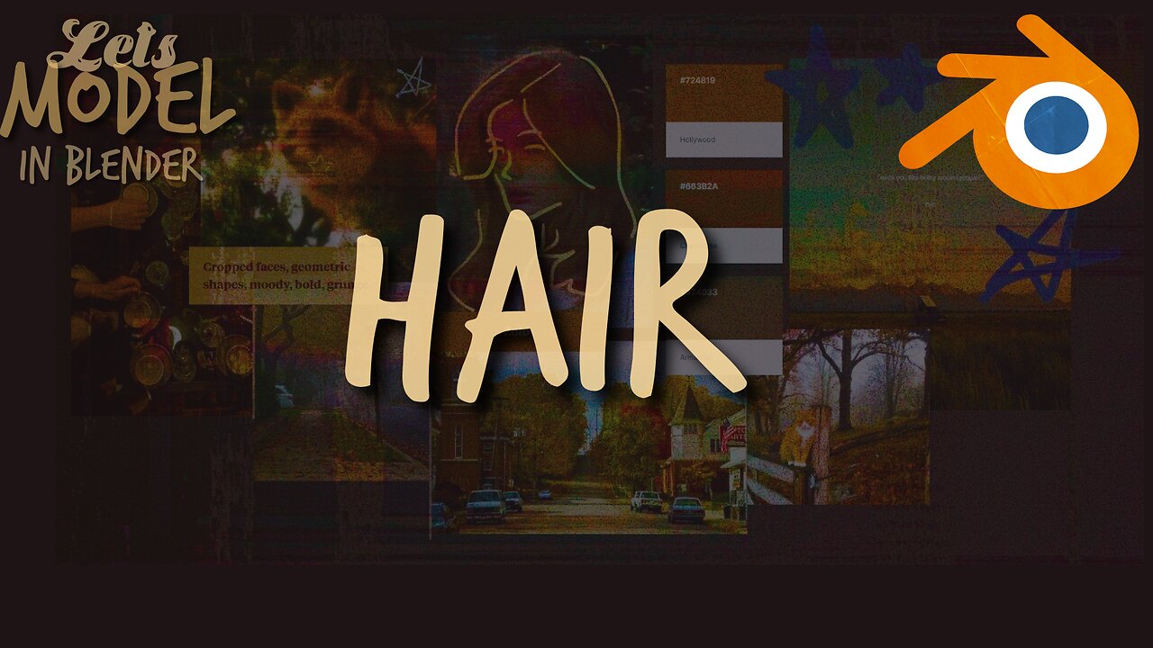 modeling hair