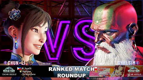 Kuya Kalbo SF6 Ranked Roundup. Chun Li Master Rank [Hori Fight Stick]