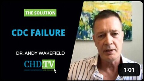 "Dr. Andrew Wakefield: 72% of US Adults Reject CDC's Recommended Vaccine Schedule"