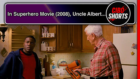 In Superhero Movie (2008), Uncle Albert shoots Kevin Hart with a nail gun after Rick catches one to