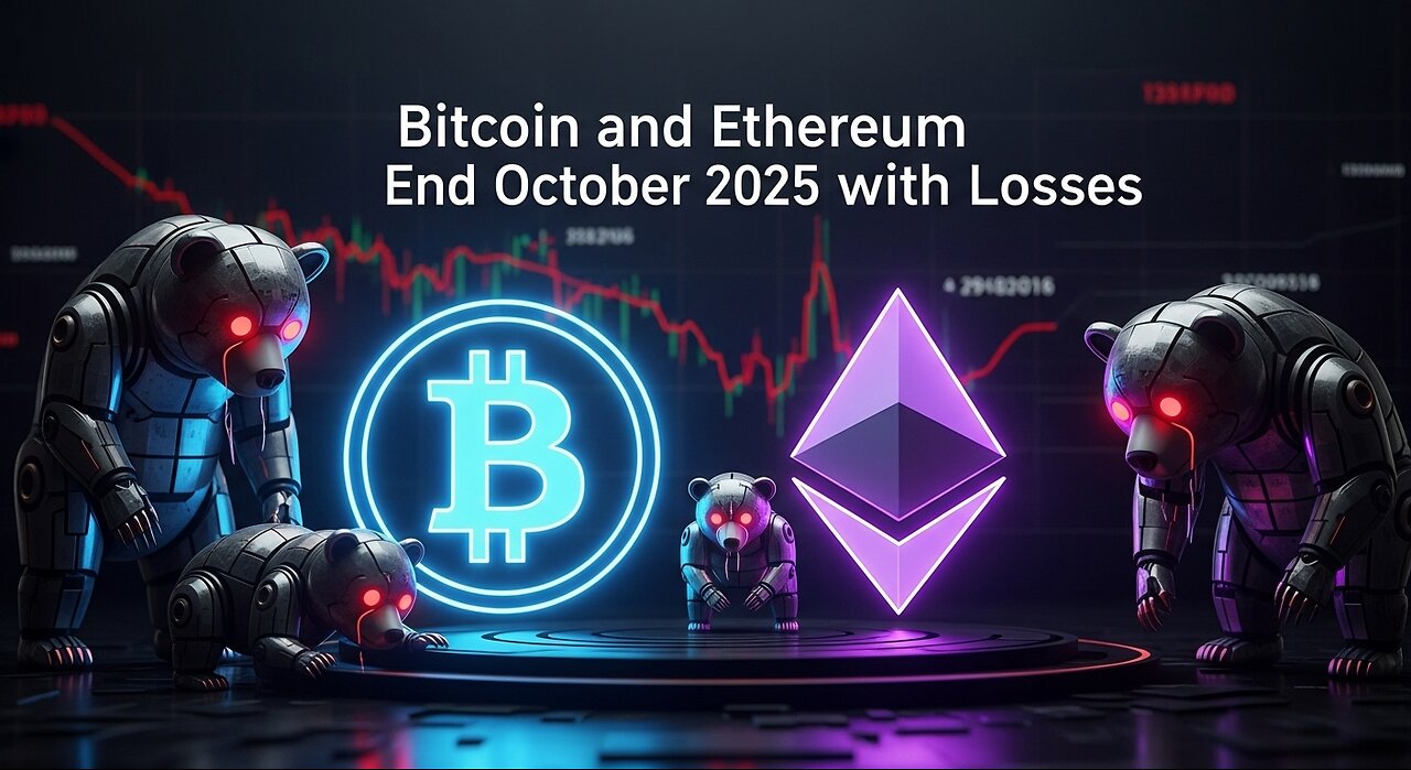 Bitcoin and Ethereum End October 2025 with Losses