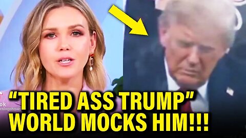 OMG! Australian TV MOCK TIRED Trump for horrible PUBLIC APPEARANCE