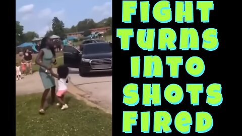 fight tuns into shots fired at park with children around.