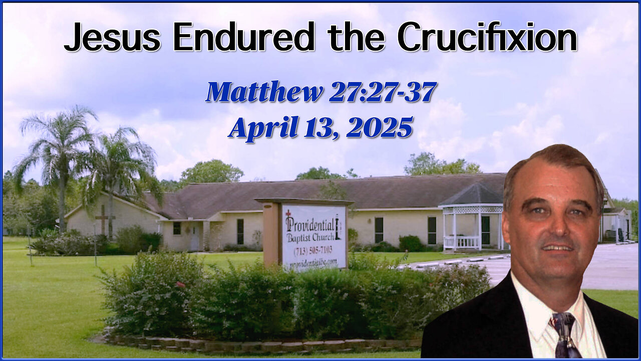 Jesus Endured the Crucifixion