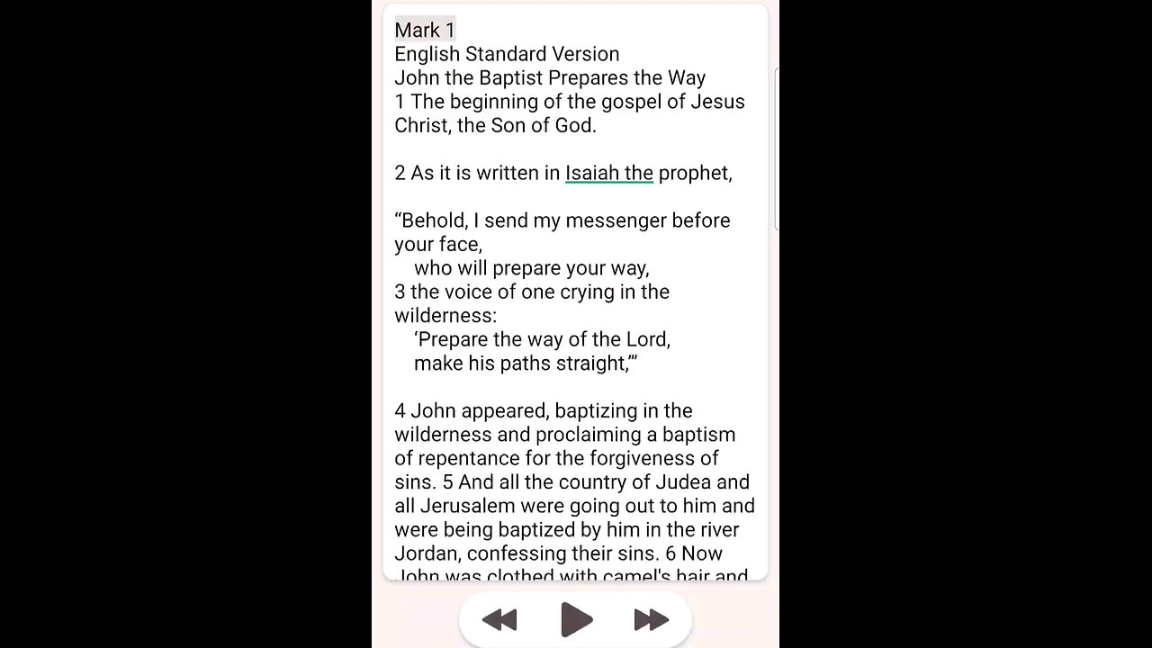 Mark Chapter 1 ESV