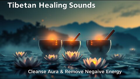 Tibetan Healing Sounds 🕉️ Cleanse Aura & Remove Negative Energy ✨