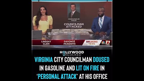 Virginia city councilman Lee Vogler doused in gasoline and lit on fire in attack at his office