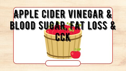 Apple cider vinegar and fat loss hormones