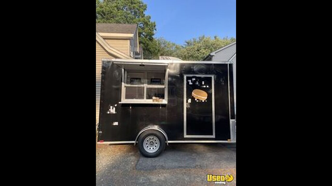 2025 7' x 12' Food Concession Trailer / Mobile Vending Unit for Sale in Massachusetts!