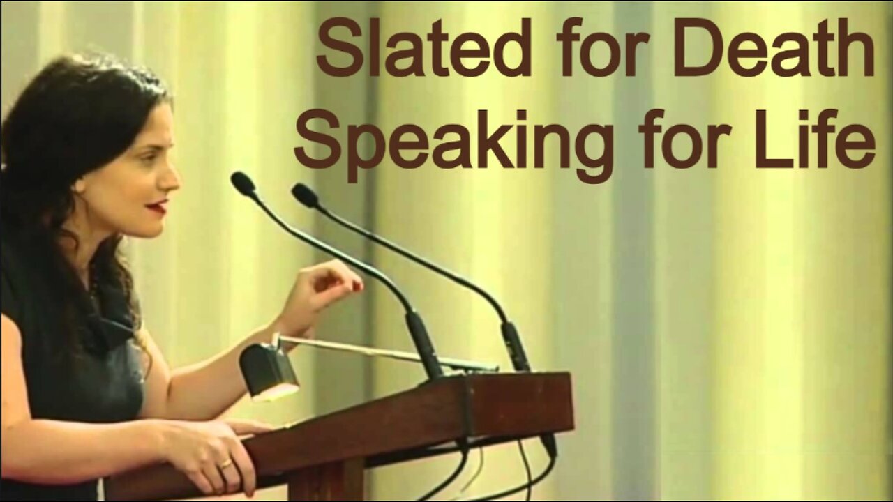 Slated for Death. Speaking for Life.