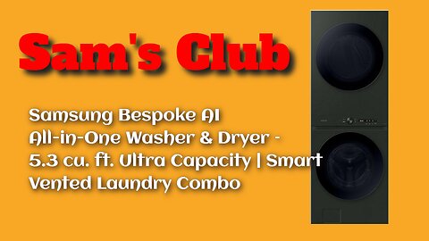 #Review Samsung Bespoke AI All-in-One Washer & Dryer – 5.3 cu. ft. Ultra Capacity | Laundry Combo
