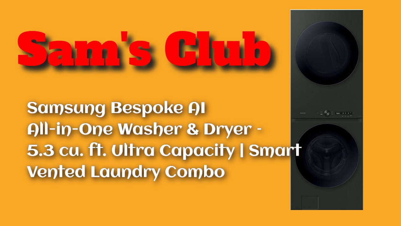 #Review Samsung Bespoke AI All-in-One Washer & Dryer – 5.3 cu. ft. Ultra Capacity | Laundry Combo