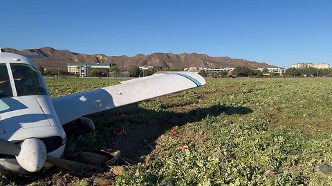 A small single-engine Cessna made an emergency landing Sunday afternoon in an
