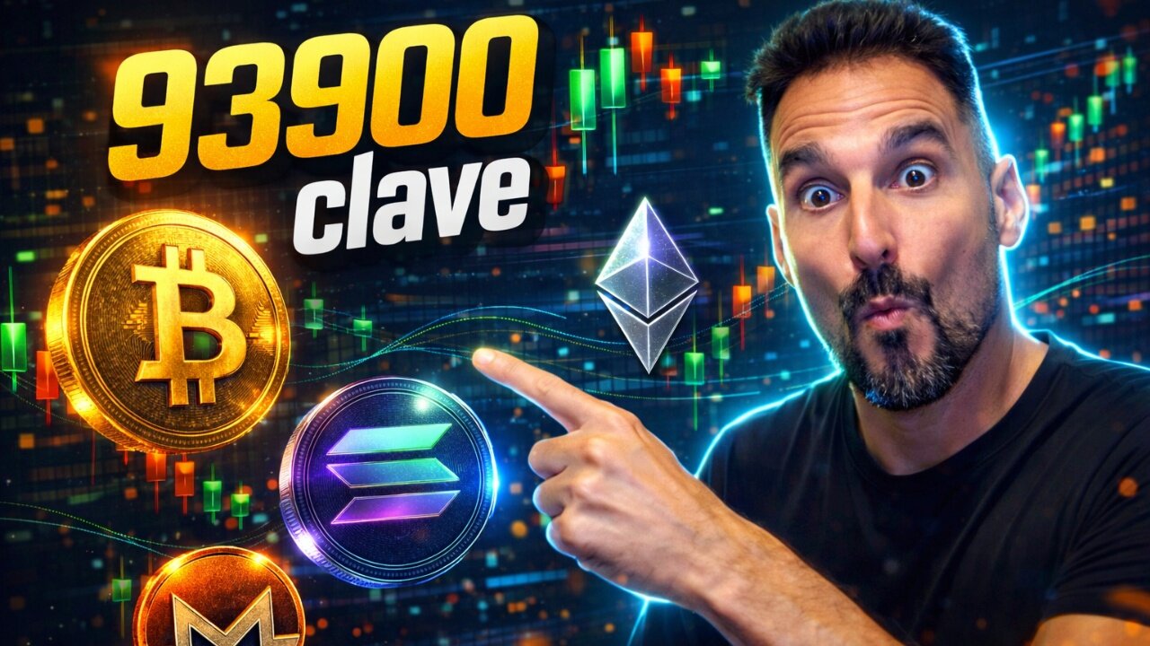 BITCOIN en 93,900: ¡SE ACABA EL TIEMPO! 🚨 (SOL, XMR, USDT)