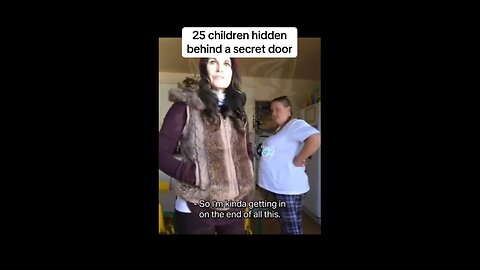 25 children were discovered hidden behind a secret door
