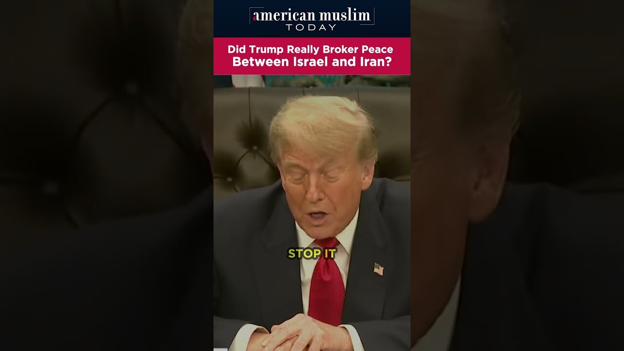 Did Trump really broker peace between Israel adn Iran.