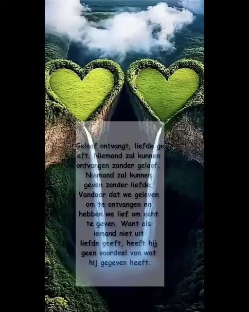 Geloof Ontvangt en Liefde Geeft