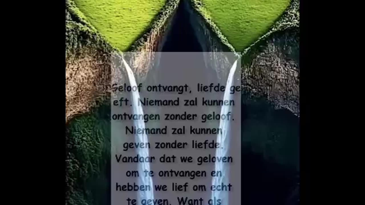 Geloof Ontvangt en Liefde Geeft