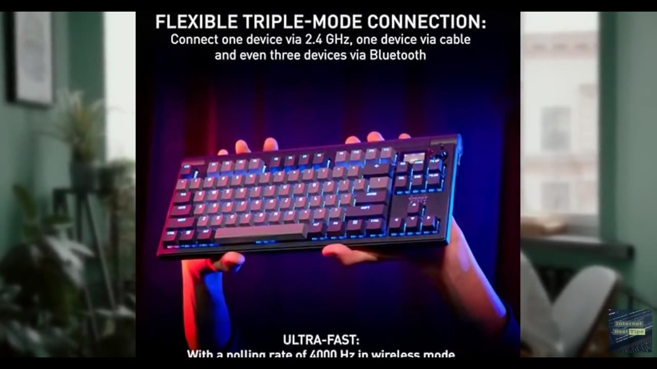 CHERRY XTRFY MX 8.3 TKL Wireless Mechanical Gaming Keyboard | LCD Display & Rota