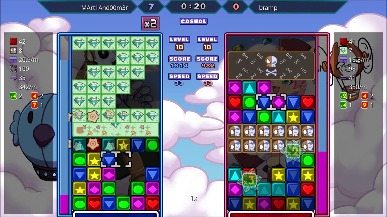 Panel Attack 2-Player Casual (11-29-2025): MArt1And00m3r vs. Bramp