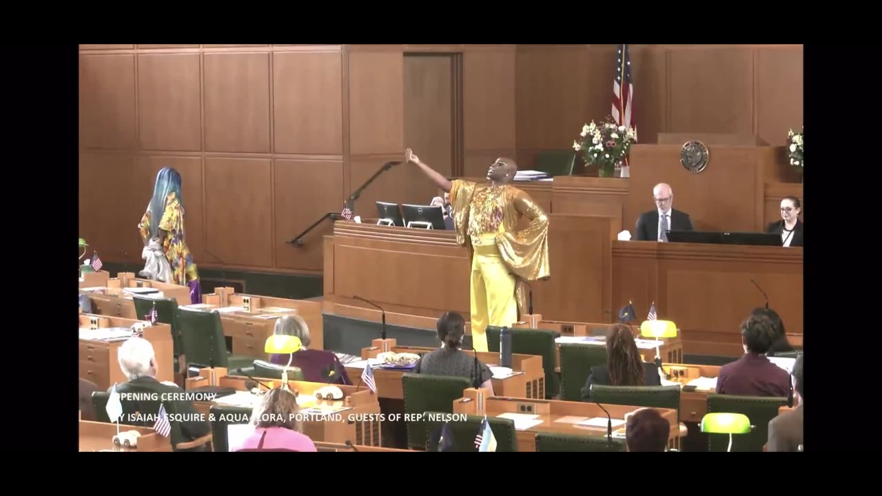 Oregon House of Representatives Opens Session with Drag Show on House Floor