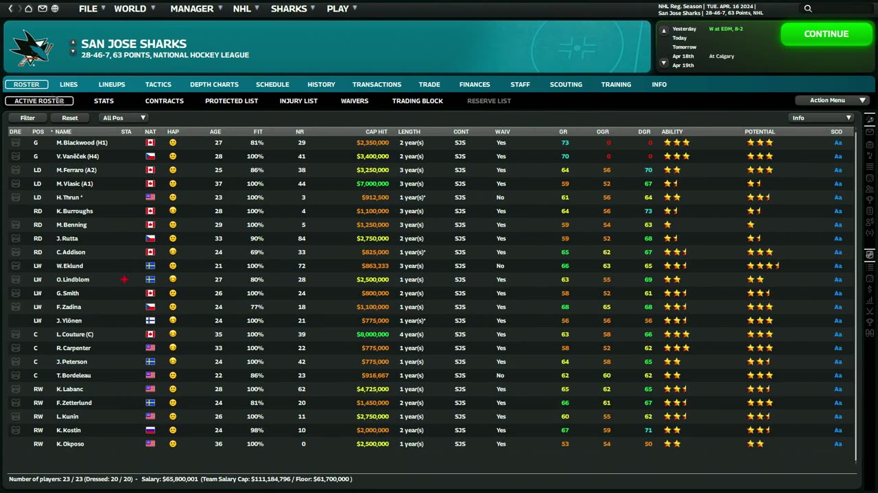 (test) San Jose Sharks ep2 ch1