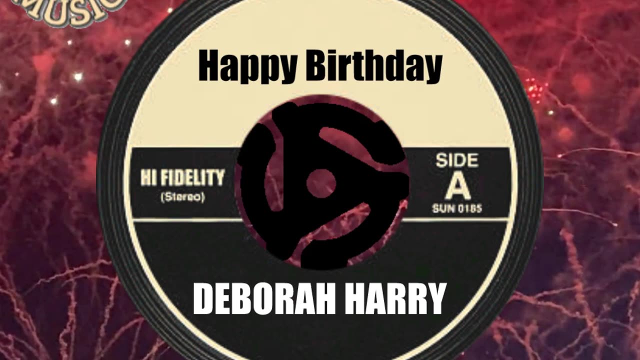 HAPPY BIRTHDAY to DEBORAH HARRY