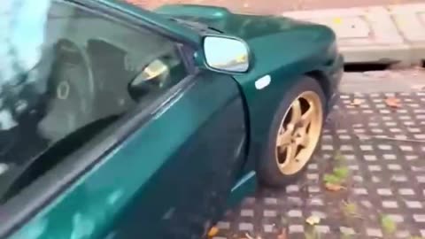 Subaru Impreza WRX GC8 💚 - Custom LED Rear View Mirror Hang Tag Display video showcase! 📿🔆