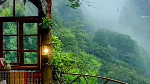 Gentle Rain Sounds 🛌 🌧️ 💤and Sweet birds 🐦 for deep sleep Sleep, Relax, Rest, Study #rainsound
