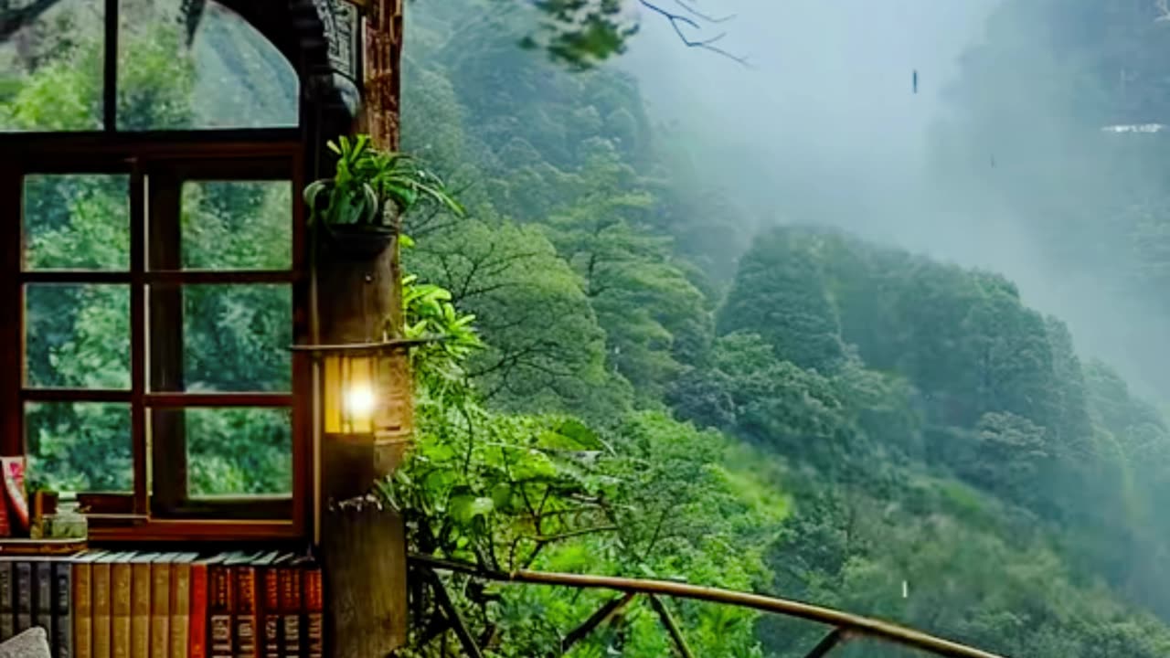 Gentle Rain Sounds 🛌 🌧️ 💤and Sweet birds 🐦 for deep sleep Sleep, Relax, Rest, Study #rainsound