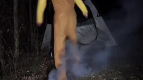 Disturbing Camping encounter caught on camera