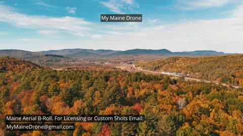 Maine B-Roll (No Sound): Snow Fall Gorge Foliage, Fall Colors & Changing Leaves Video 7