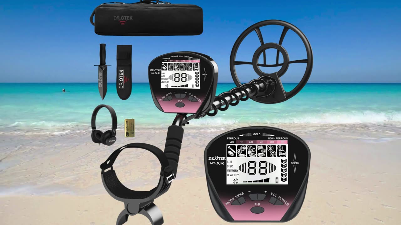 The DR. ÖTEK Metalldetektor Set is a versatile and user-friendly Metal Detector