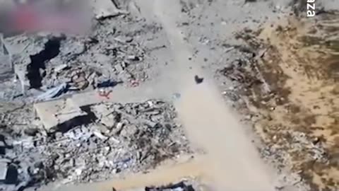 The initial moments when an Israeli drone targeted and killed a defenseless Palestinian