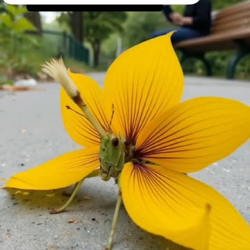The Bug That Looks Like a Flower حشره‌ای که خودش رو شبیه گل کرده!