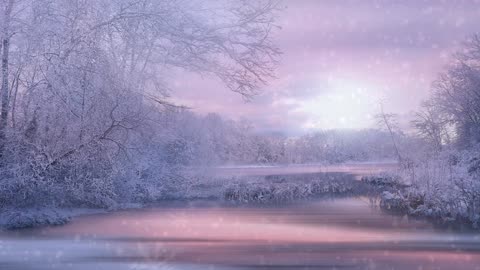 Winter Forest Ambience ❄️ Gentle Snowfall for Sleep & Relaxation