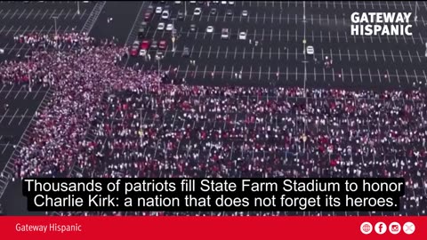 Thousands of Patriots Fill State Farm Stadium to Honor Charlie Kirk